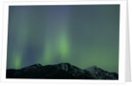 Aurora Borealis over Mountain Range by Anonymous