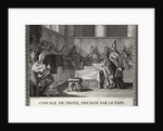 Illustration of the Council of Troyes by Anonymous
