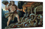 Illustration of Hercules and the Lernean Hydra by Corbis