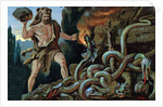 Illustration of Hercules and the Lernean Hydra by Anonymous