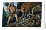Illustration of Hercules and the Lernean Hydra by Anonymous
