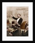 Illustration of Giuseppe Verdi Conducting in Paris by Anonymous