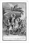 Illustration of Alcibiades Defending Socrates in a Fight by Anonymous