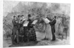 Illustration of Giuseppe Verdi Conducting a Performance of His Requiem Mass by Anonymous