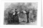 Illustration of Giuseppe Verdi Conducting a Performance of His Requiem Mass by Anonymous
