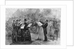 Illustration of Giuseppe Verdi Conducting a Performance of His Requiem Mass by Anonymous