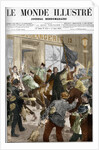 Illustration of Louise Michel Participating in an Unemployment Demonstration by Anonymous