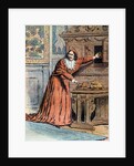 Illustration of Cardinal Mazarin Hiding a Jewelry Box by Anonymous