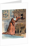 Illustration of Cardinal Mazarin Hiding a Jewelry Box by Anonymous