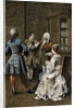 Illustration of a Scene at the Home of Monsieur G.M. by Maurice Leloir