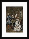 Illustration of a Scene at the Home of Monsieur G.M. by Maurice Leloir