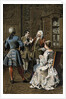 Illustration of a Scene at the Home of Monsieur G.M. by Maurice Leloir