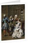 Illustration of a Scene at the Home of Monsieur G.M. by Maurice Leloir