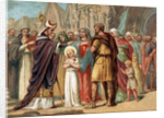 Illustration of Saint Genevieve with Saint Germain of Auxerre by Anonymous