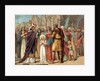 Illustration of Saint Genevieve with Saint Germain of Auxerre by Anonymous