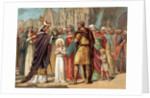 Illustration of Saint Genevieve with Saint Germain of Auxerre by Anonymous