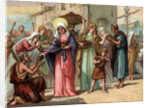 Illustration of Saint Genevieve Distributing Bread to the Hungry by Anonymous