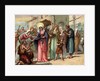 Illustration of Saint Genevieve Distributing Bread to the Hungry by Anonymous