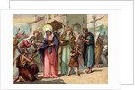 Illustration of Saint Genevieve Distributing Bread to the Hungry by Anonymous