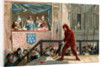 Illustration of King Philip IV Watching the Public Burning of a Papal Decree by Anonymous