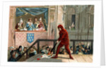 Illustration of King Philip IV Watching the Public Burning of a Papal Decree by Anonymous