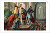 Illustration of Hugh Capet Crowning His Son, Robert II the Pious by Anonymous