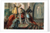 Illustration of Hugh Capet Crowning His Son, Robert II the Pious by Anonymous