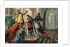 Illustration of Hugh Capet Crowning His Son, Robert II the Pious by Anonymous