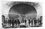 Illustration of Dignitaires Viewing the Main Sewer of Gare de Strasbourg by Anonymous