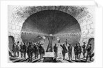 Illustration of Dignitaires Viewing the Main Sewer of Gare de Strasbourg by Anonymous