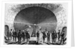 Illustration of Dignitaires Viewing the Main Sewer of Gare de Strasbourg by Anonymous