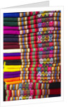 Colorful Peruvian Blankets by Anonymous