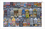 Refrigerator Magnets of Amsterdam Town Homes by Anonymous
