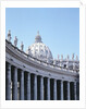 Colonnade and Dome, Piazza San Pietro by Corbis