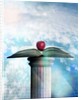 Apple and Open Book on Pedestal by Anonymous