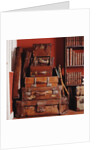 Stack of Antique Leather Suitcases by Anonymous
