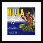 Hula Apples Fruit Crate Label by Anonymous