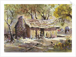 Mark Twain's Cabin by LaVere Hutchings