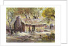 Mark Twain's Cabin by LaVere Hutchings