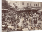 Busy Bazaar in Jaffa by Anonymous