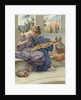 Illustration of Two Women Embroidering by Anonymous