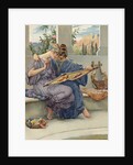 Illustration of Two Women Embroidering by Anonymous