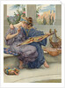 Illustration of Two Women Embroidering by Anonymous