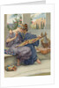 Illustration of Two Women Embroidering by Anonymous