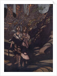 Hansel and Gretel in the Forest Illustration by Charles Robinson