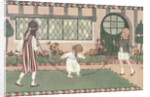 Illustration of Three Children Jumping Rope by Henriette Willebeek Le Mair