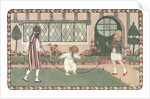 Illustration of Three Children Jumping Rope by Henriette Willebeek Le Mair