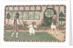 Illustration of Three Children Jumping Rope by Henriette Willebeek Le Mair