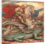 St. George and the Dragon Illustration by Anonymous