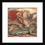 St. George and the Dragon Illustration by Anonymous